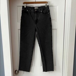 Madewell Washed Black Perfect Vintage Straight Jean